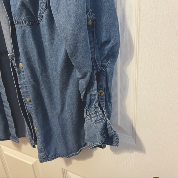 Buttons Jean Button Down Shirt - Picture 2 of 10